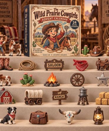 2026 Wild Cowgirls Advent Calendar - 24 Day Countdown With 24 Collectible Acrylic Charms , Western Holiday Gift