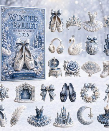 Limited-Edition Winter Ballet 24-Day Holiday Countdown With Acrylic Dance Charms — 2026 Collectible Gift For Dancers