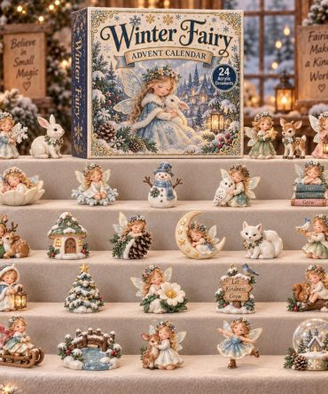 Winter Fairy 2026 — 24-Day Enchanting Acrylic Fairy Charm Countdown For Advent, Ornaments & Gifts , Magical Holiday Keepsake Set