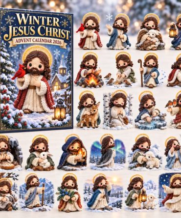 2026 Jesus Christ Advent Keepsake: 24-Day Acrylic Charm Countdown - Inspirational Christian Holiday Calendar Gift
