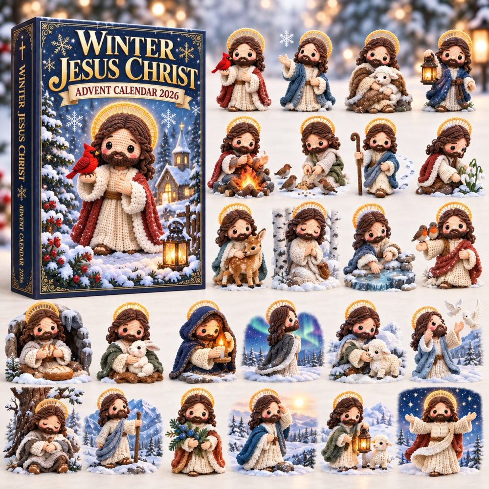 2026 Jesus Christ Advent Keepsake: 24-Day Acrylic Charm Countdown - Inspirational Christian Holiday Calendar Gift