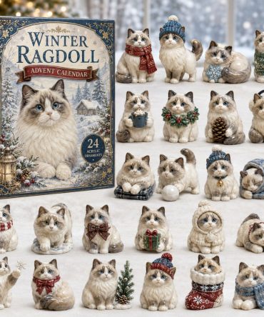 2026 Winter Ragdoll Cat Advent Calendar — 24-Day Acrylic Charm Countdown With Adorable Ragdoll Charms For Cat Lovers