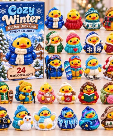 Cozy Winter Rubber Duck Advent Calendar — 24 Cute Acrylic Duck Charms, Warm Holiday Countdown & Collector'S Gift 2026