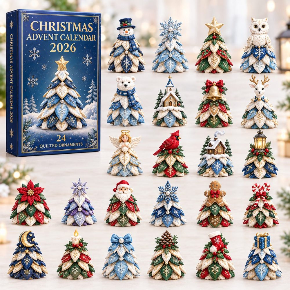 Winter Wonderland Treasures Advent Calendar, 24 Holiday Acrylic Charms, Cozy Seasonal Countdown With Collectible Ornaments, 2026 Gift