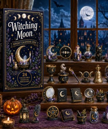 Witching Moon 24-Day Advent Calendar 2026 — Moon & Magic Acrylic Charms For Mystical Holiday Countdown
