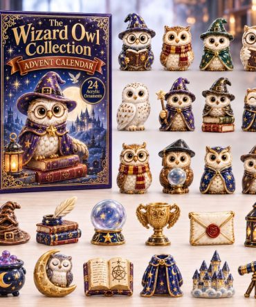 Wizard Owl 2026 Advent Calendar — 24-Day Magical Acrylic Charm Countdown With Enchanted Owl Designs For Fantasy Fans