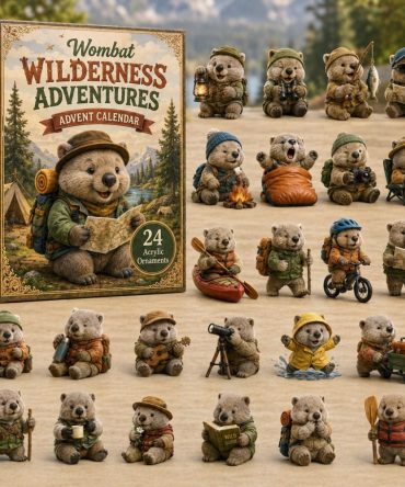 Wombat Wilderness Adventure Countdown Calendar — 24 Scenic Acrylic Charms, Nature-Themed Gift For Animal Fans 2026