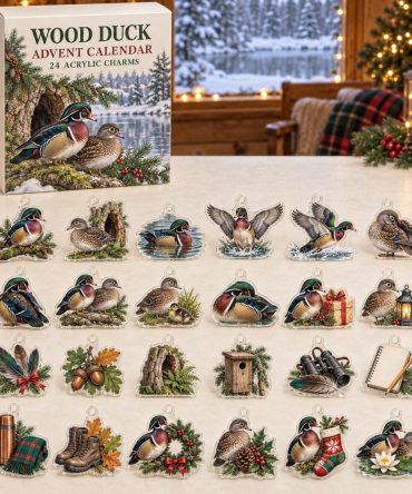 Wood Duck 24-Charm Duckling Advent Calendar - Acrylic Waterfowl Charms, Nature Lover Christmas Countdown 2026
