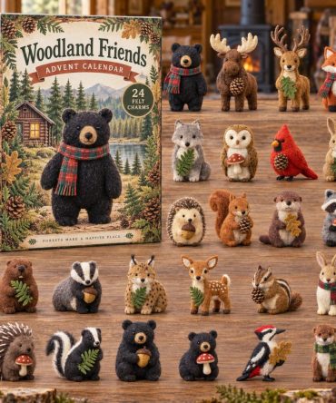 2026 Woodland Friends Advent Calendar — 24-Day Holiday Countdown With 24 Charming Acrylic Characters, Perfect Family Gift & Shelf Decor