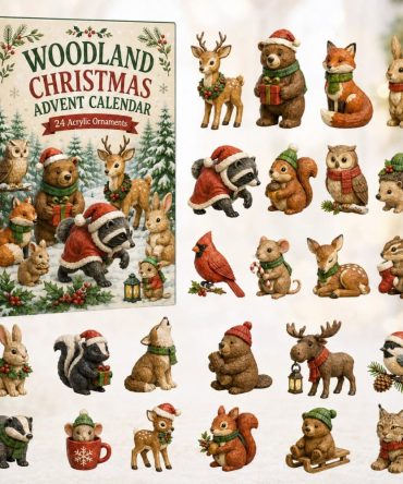 Woodland Merry Land Advent Calendar 2026 — 24-Day Merry Forest Countdown With Acrylic Charms, Whimsical Holiday Gifts For Families