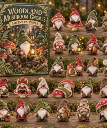 Magical Woodland Mushroom Gnomes 24-Day Acrylic Charm Holiday Countdown — Charming Christmas Decor & Gift For Gnome Collectors