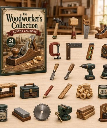 2026 Woodworking Craft Tools 24-Day Countdown - Mini Acrylic Tool Charms Advent Calendar, Gift For Makers & Diy Enthusiasts