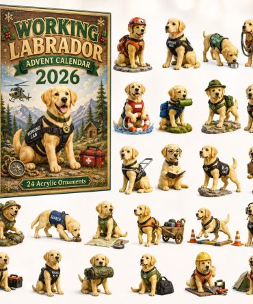 Working Labrador 2026 Advent Calendar — 24-Day Countdown With Durable Acrylic Charms, Perfect For Service Dog & Labrador Fans