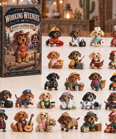 Working Weenies 2026 Dog Advent Calendar - 24 Acrylic Charms, Dachshund Holiday Countdown & Gift Set For Dog Owners