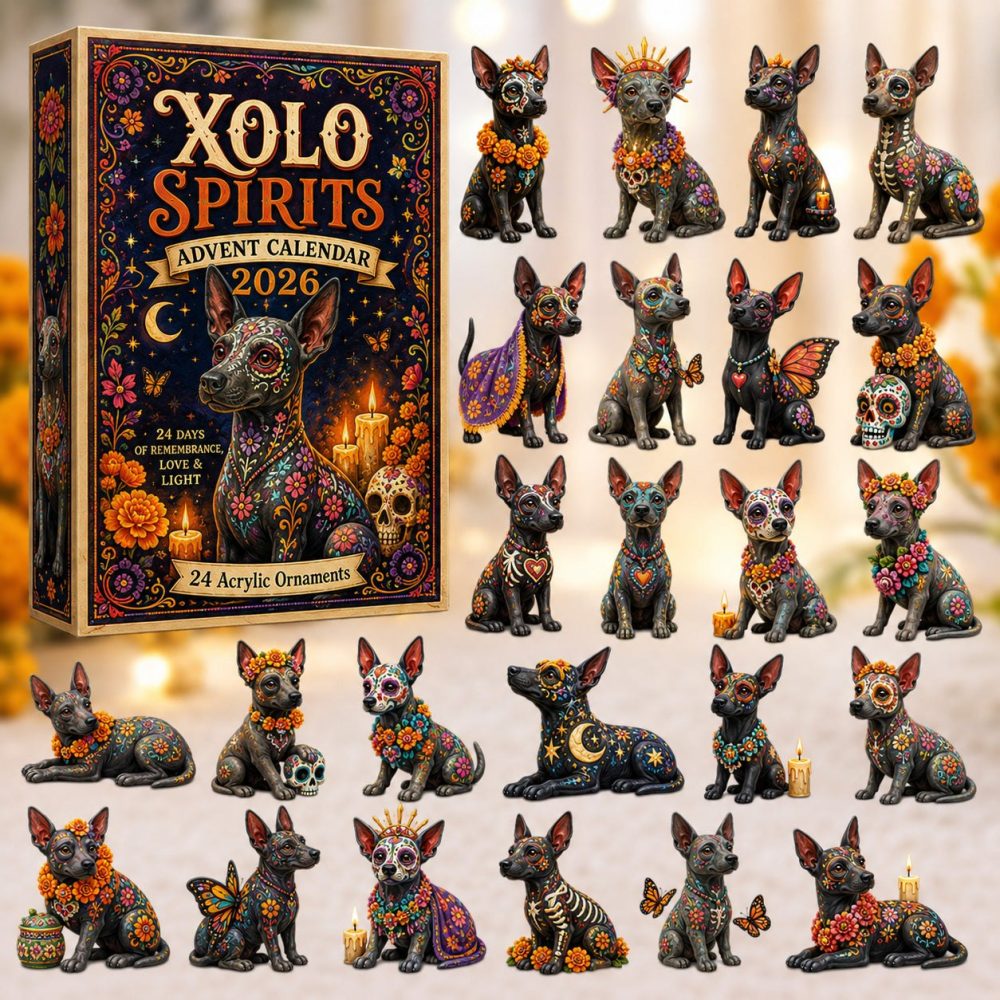 Xolo Spirit Day-By-Day Advent 2026 — 24 Acrylic Charm Countdown Featuring Xolo-Themed Collectibles & Gifts