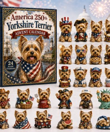 Yorkshire Terrier Christmas Countdown 2026 — 24-Day Advent Calendar With Collectible Acrylic Charms, Gifts For Yorkie Lovers