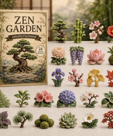 Zen Garden Holiday Advent Calendar 2026 — 24-Day Mindful Countdown With Acrylic Charms, Relaxing Mini Gifts For Adults
